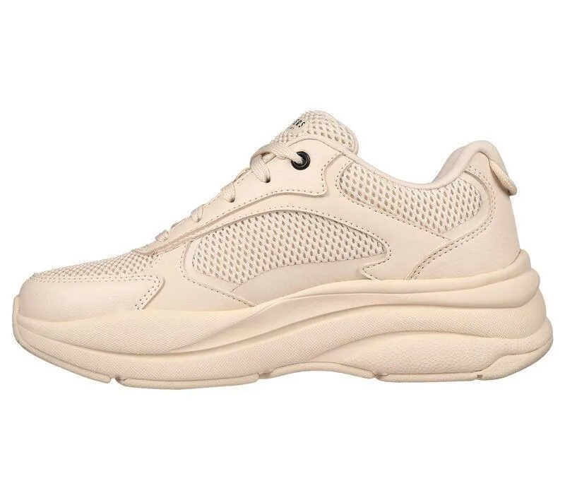 Skechers 177402 Street Twisterz Lighten Up Sneakers für Damen, weite Passform, Sand