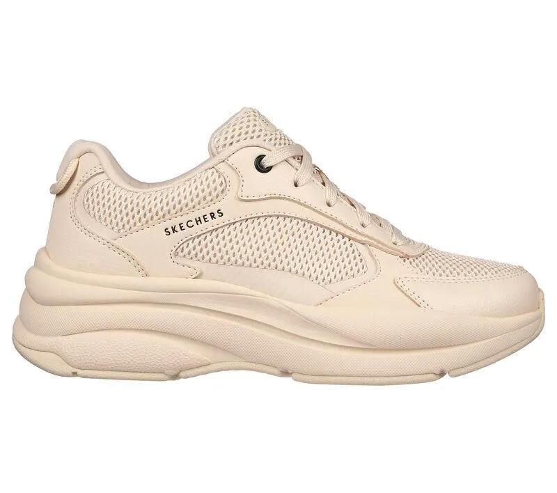 Skechers 177402 Street Twisterz Lighten Up Sneakers für Damen, weite Passform, Sand