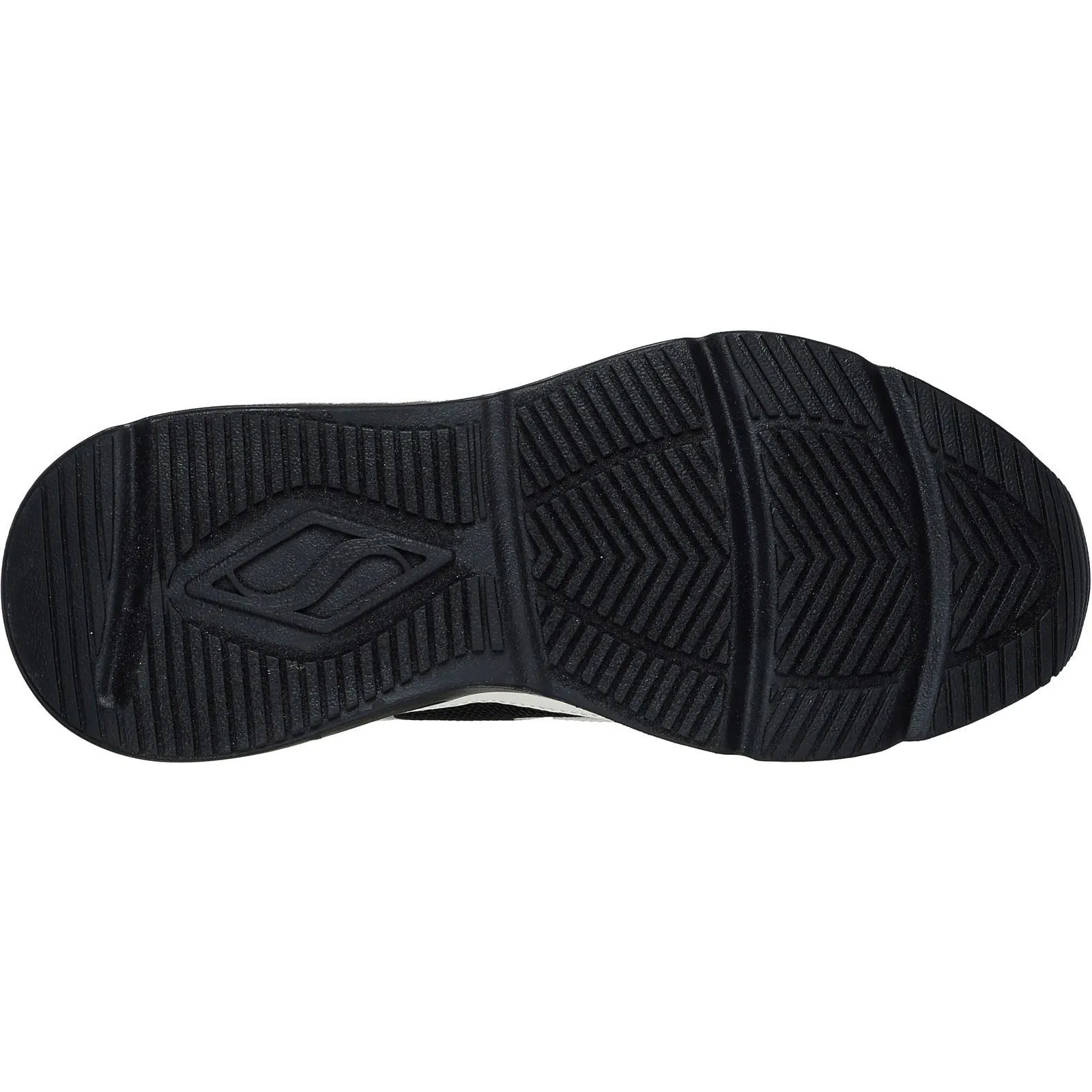 Skechers 177424 Tres Air Uno Street FL Air Sneakers für Damen, weite Passform, Schwarz/Weiß