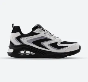 Skechers 177424 Tres Air Uno Street FL Air Sneakers für Damen, weite Passform, Schwarz/Weiß