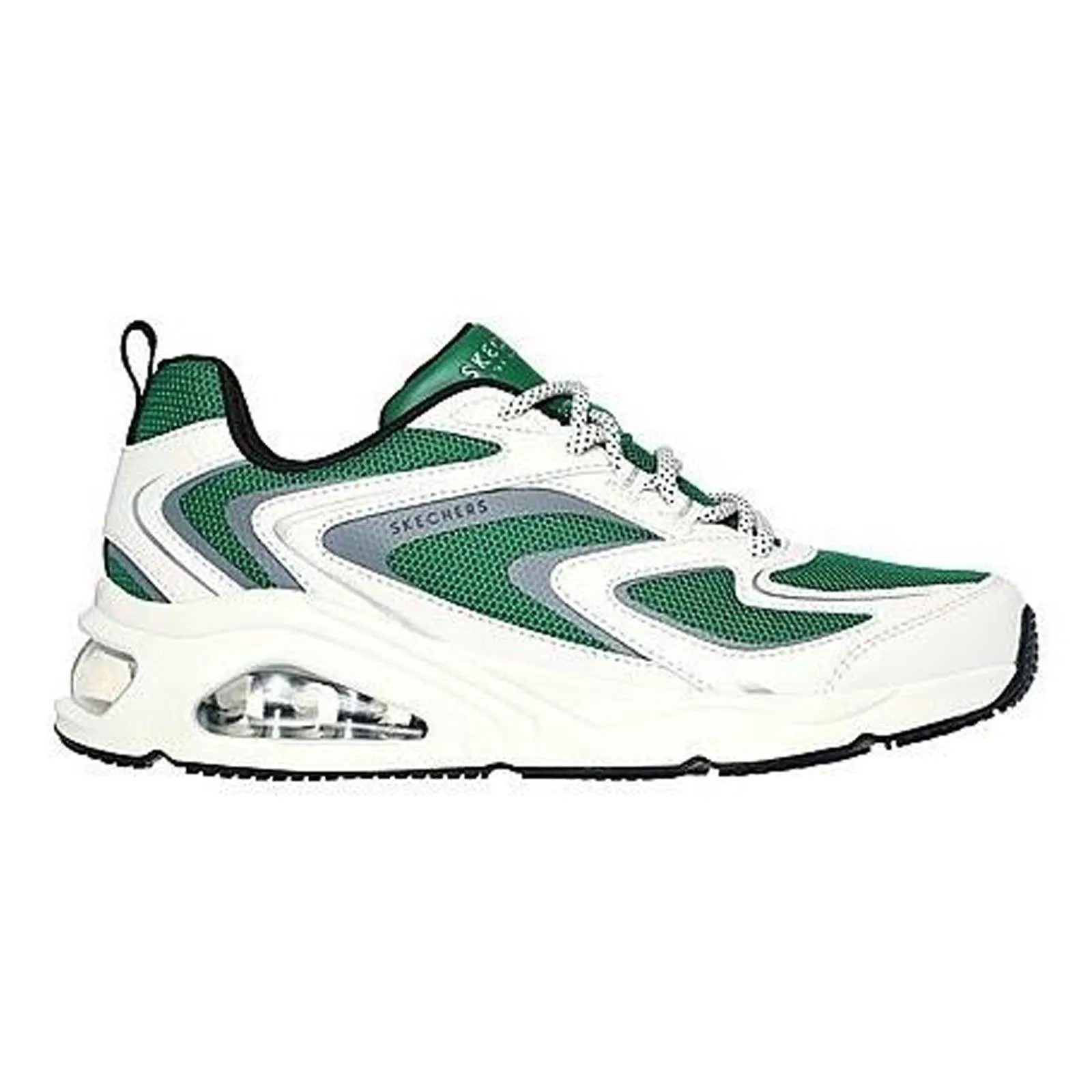 Skechers 177424 Tres Air Uno Street FL Air Sneakers für Damen, weite Passform, Weiß/Grün