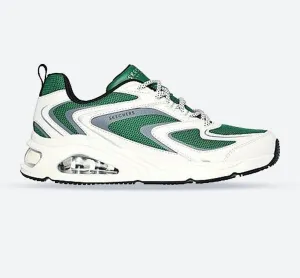 Skechers 177424 Tres Air Uno Street FL Air Sneakers für Damen, weite Passform, Weiß/Grün