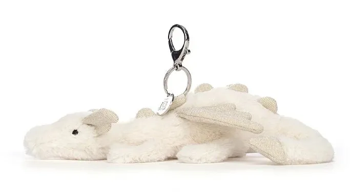 Snow Dragon Bag Charm