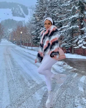 Snow Princess Vegan Fur Coat: Ships in 3-5 Business Days