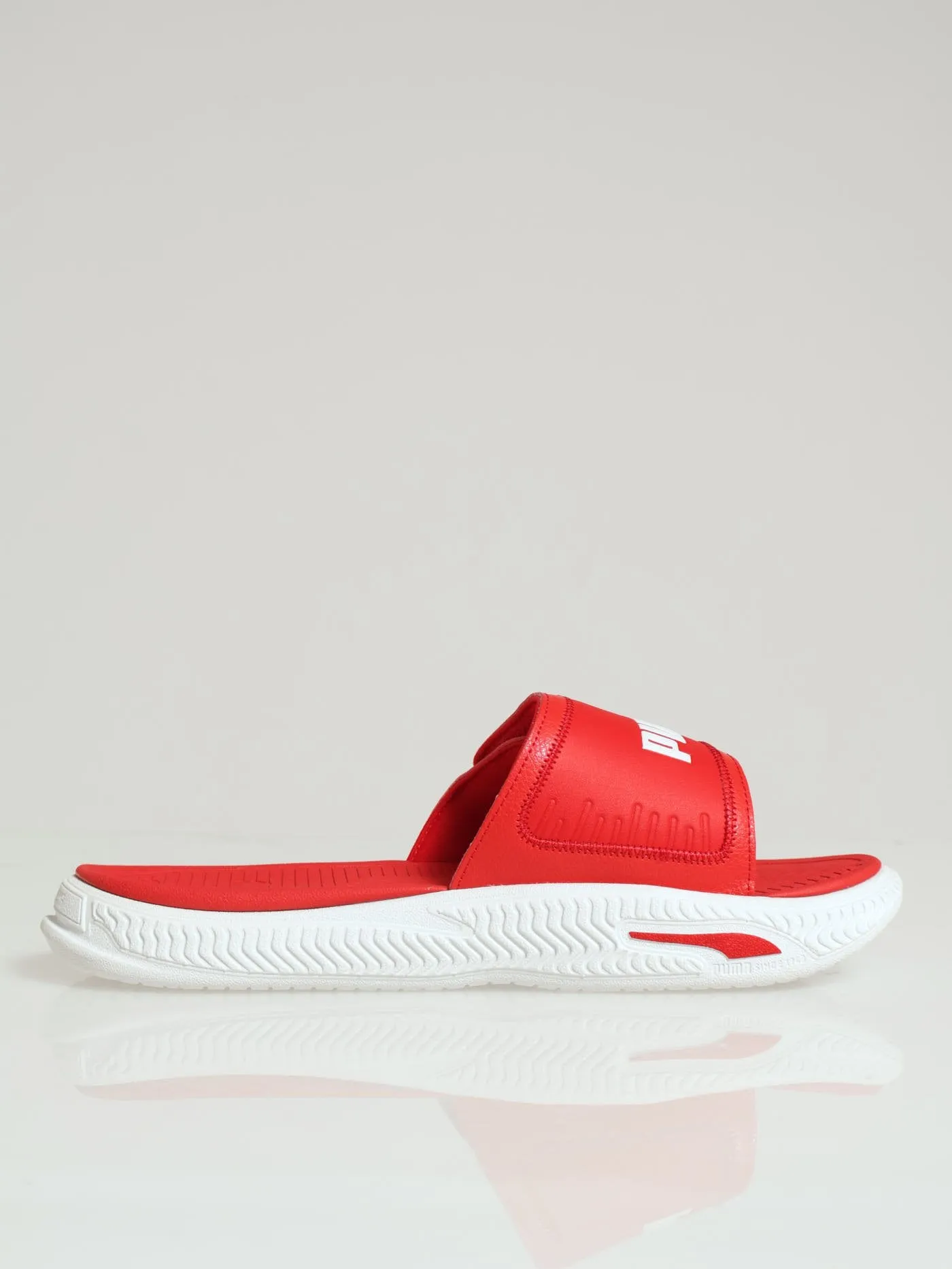Softride 24 Open Toe Slide - White/Red