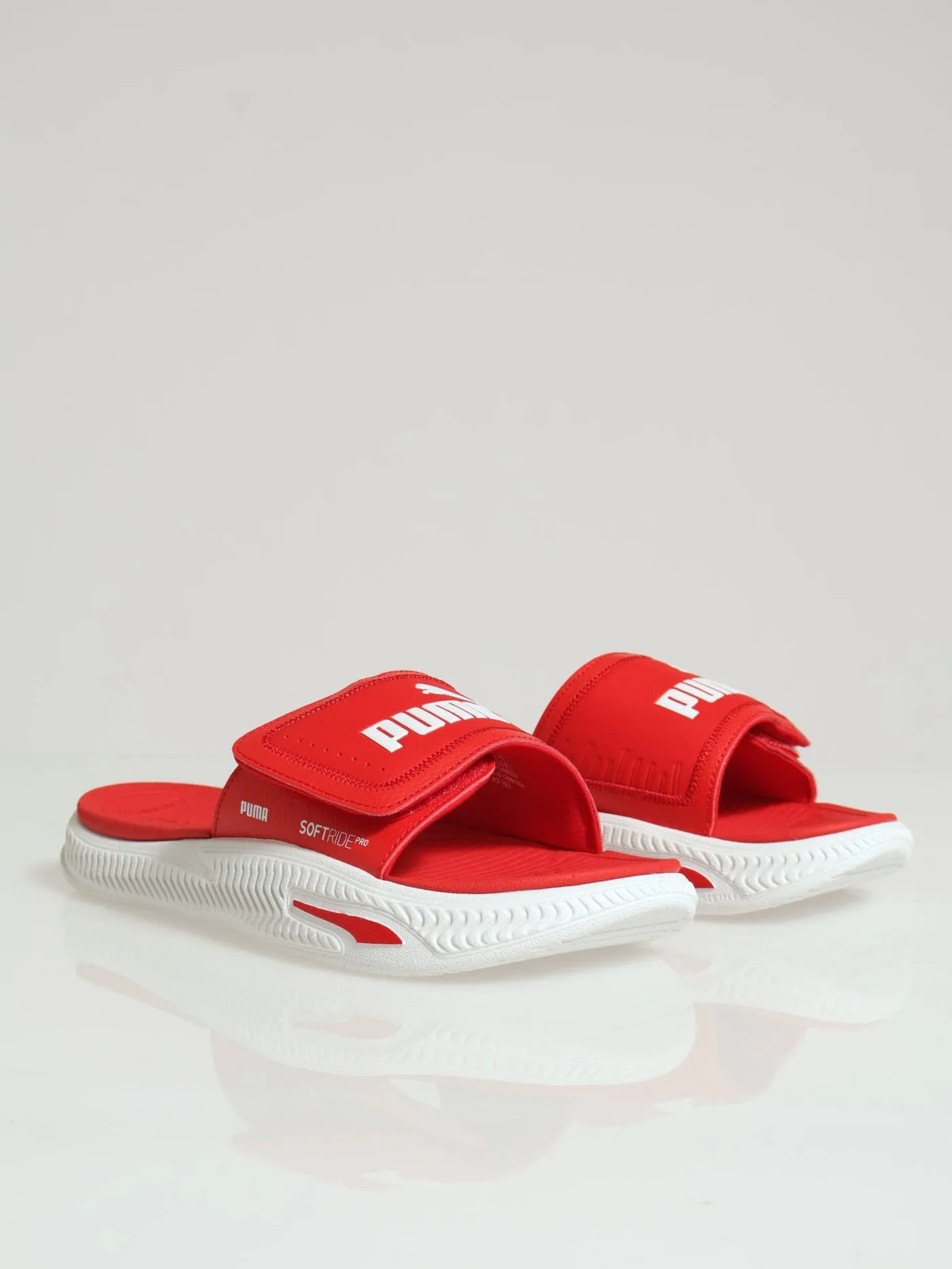 Softride 24 Open Toe Slide - White/Red