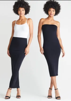Strapless Convertible Smoothing Tube Dress and Skirt