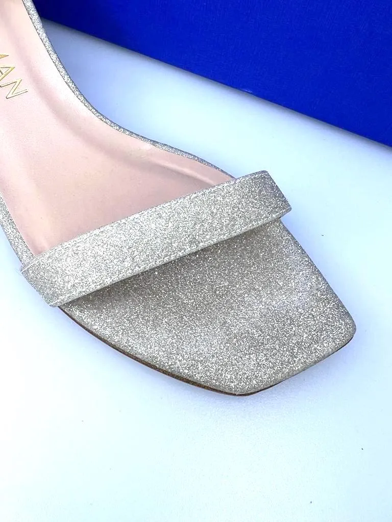 STUART WEITZMAN NUDISTCURVE BLOCK HEEL SANDALS