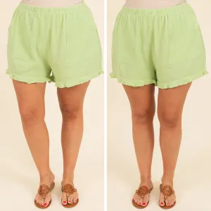 Sunkissed Daze Shorts, Light Green