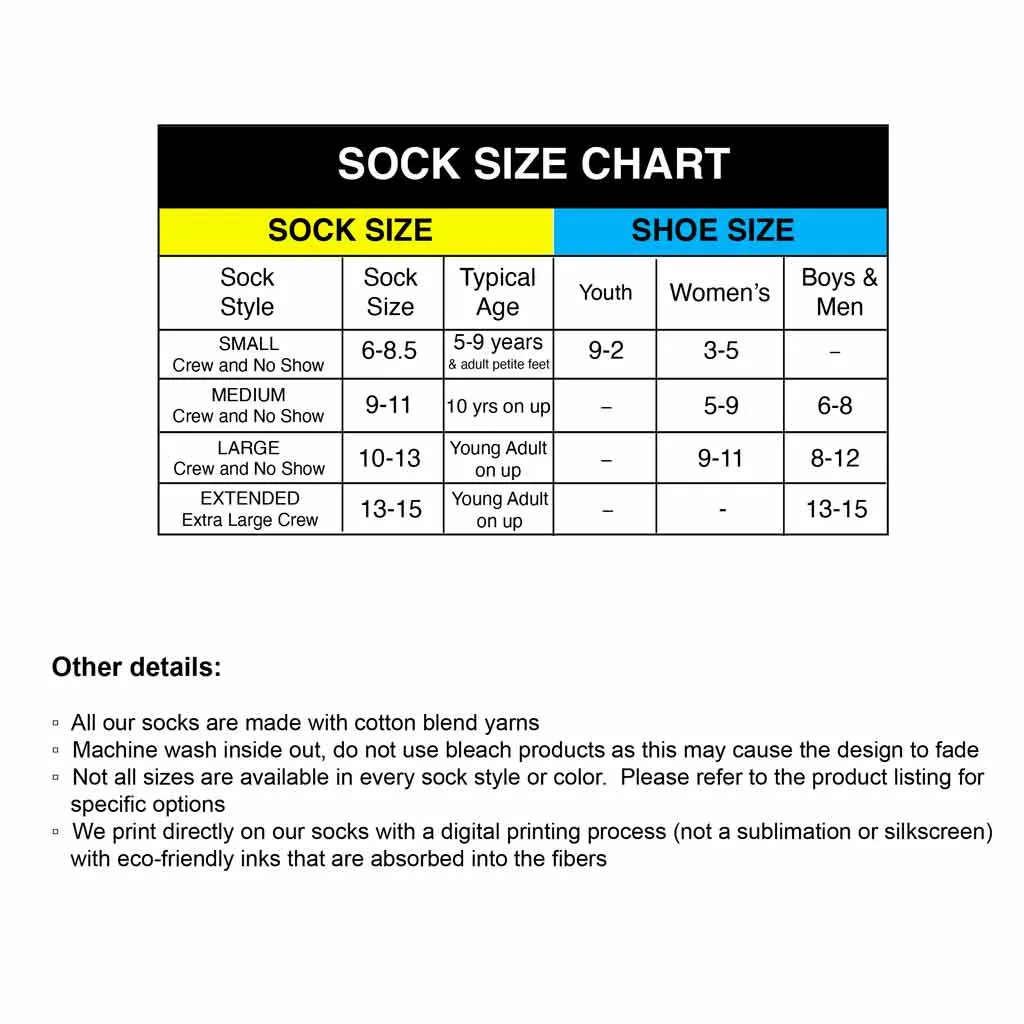 Theta Phi Alpha in Sorority Color on Striped Crew Socks
