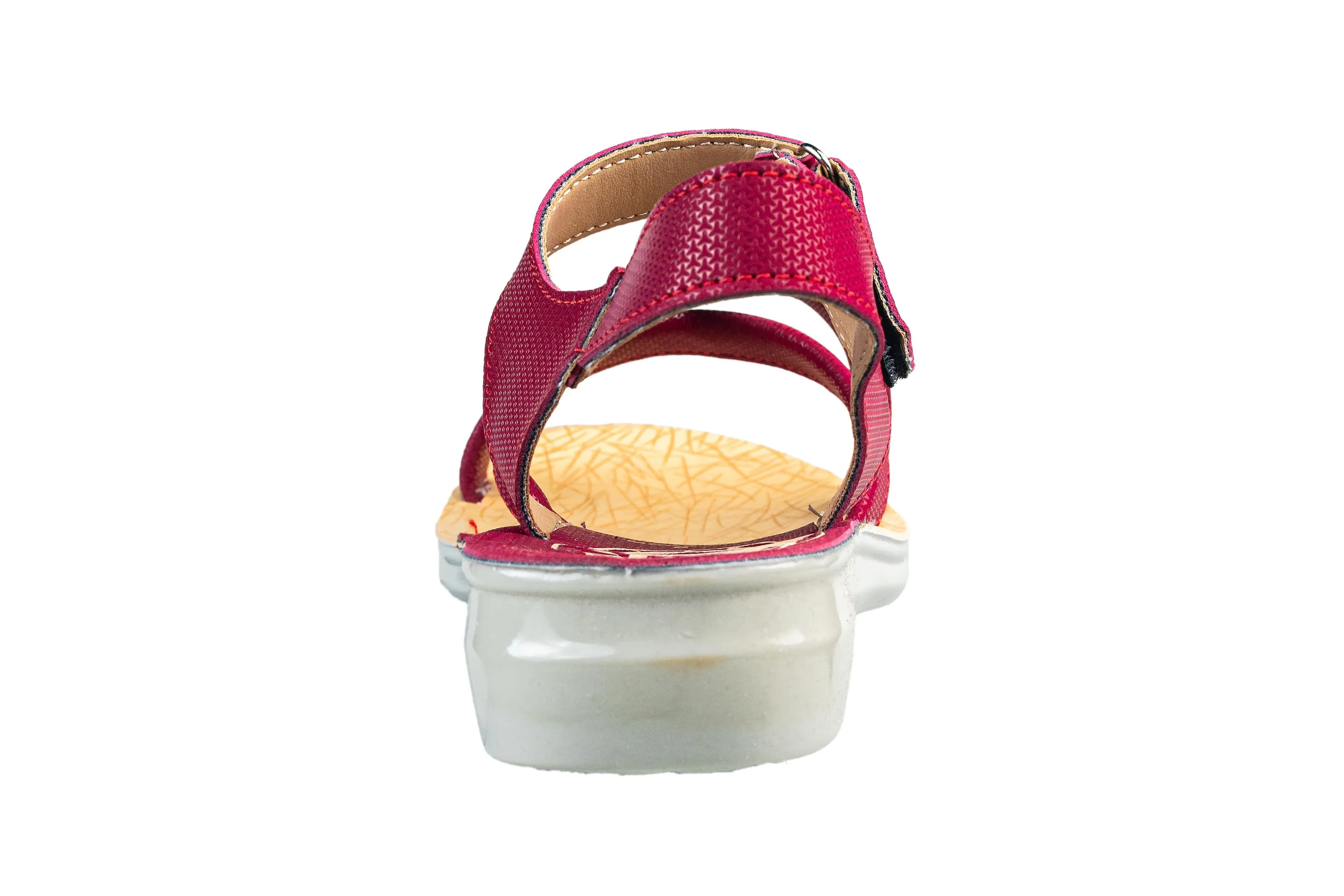 Titas Ladies Red / Beige Sandal PU