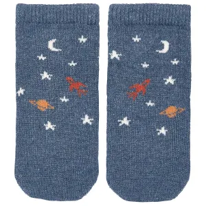 Toshi Organic Ankle Jacquard Socks - Space Race