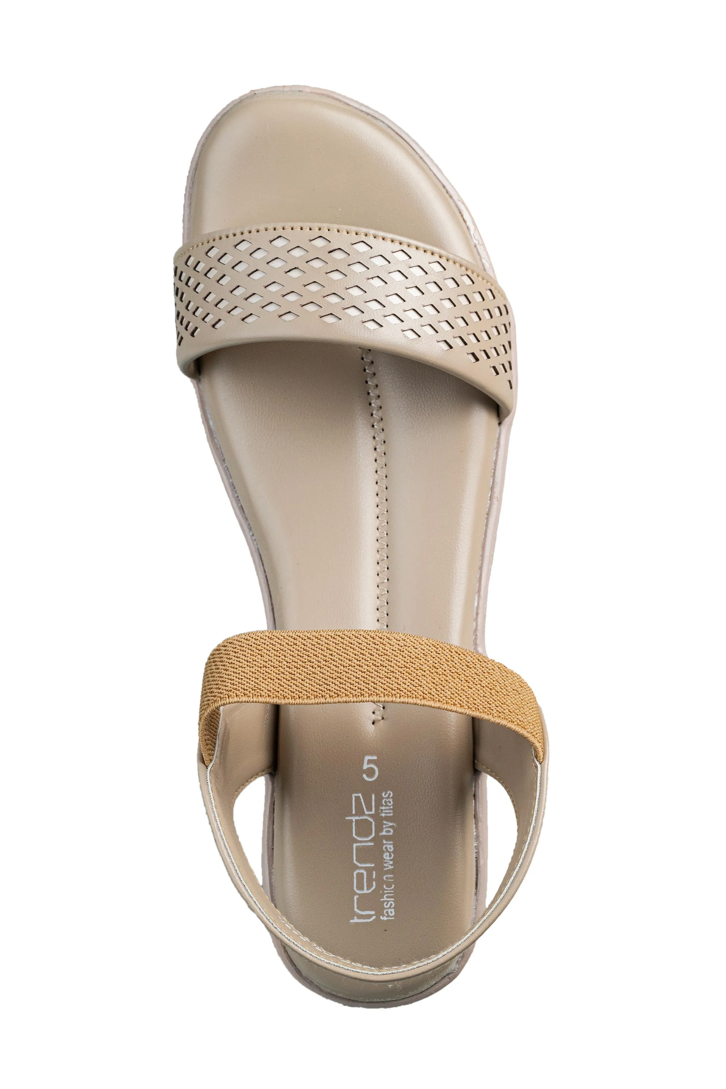 Trendz Ladies Cream Sandal