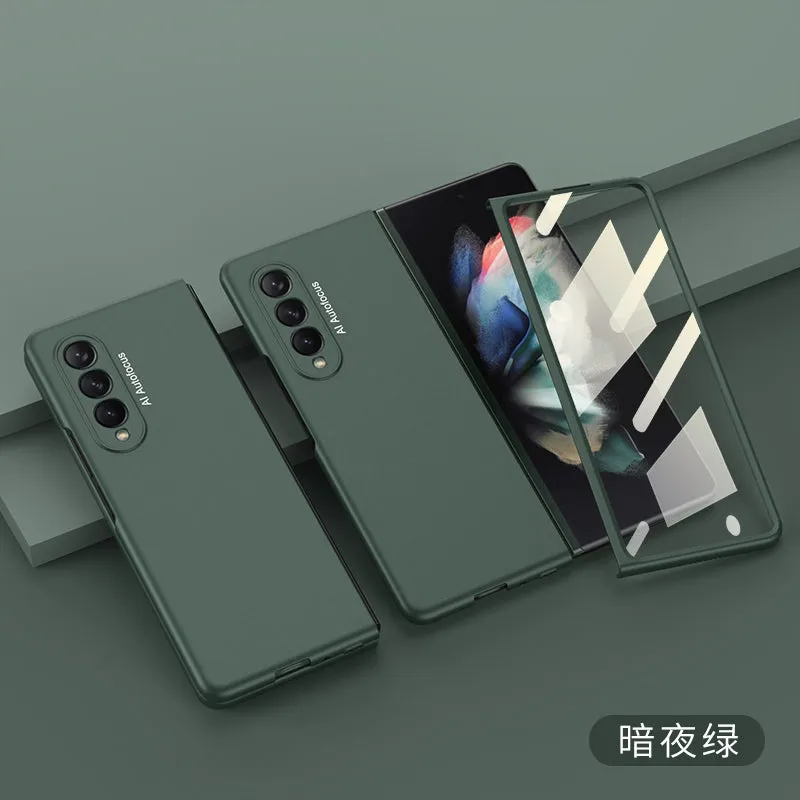 Ultra-thin Case Cover For Samsung Galaxy Z Fold 3 Anti-knock Protection Plastic Matte Hard Cover For Samsung Z Fold3 5G Case