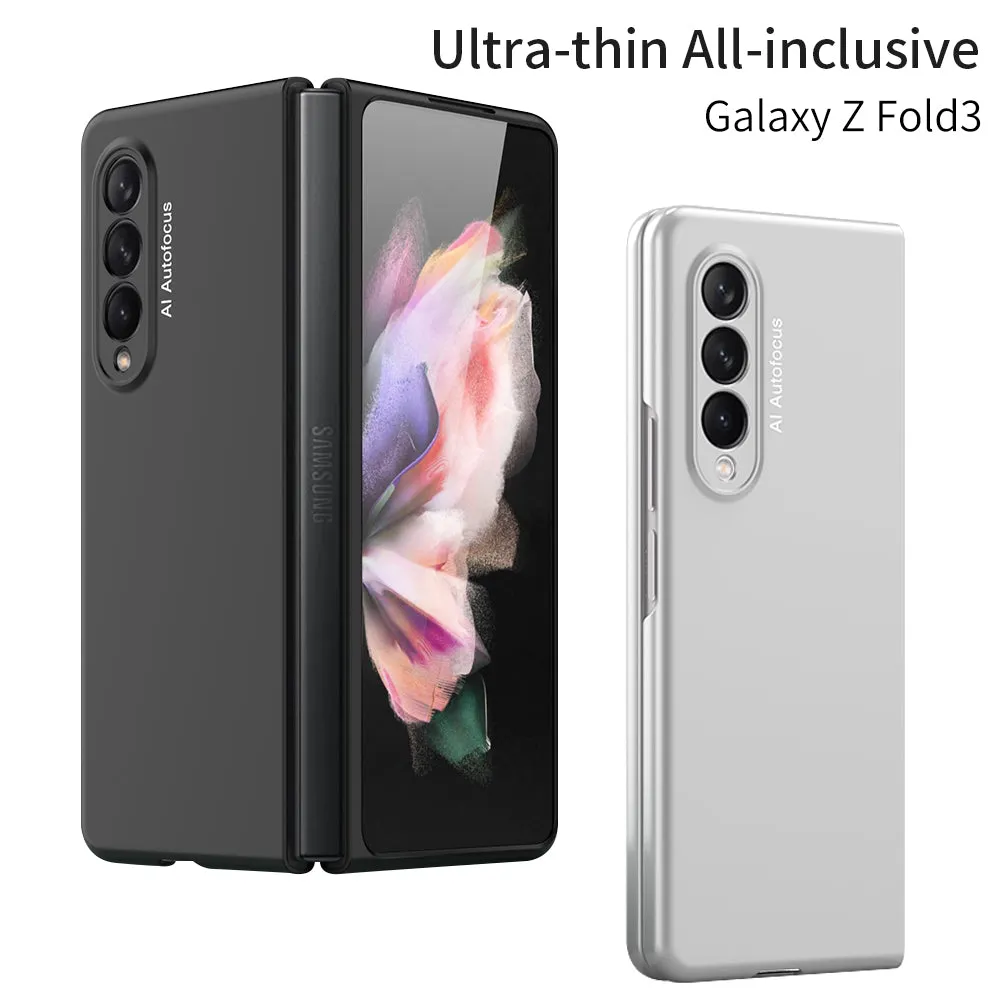 Ultra-thin Case Cover For Samsung Galaxy Z Fold 3 Anti-knock Protection Plastic Matte Hard Cover For Samsung Z Fold3 5G Case