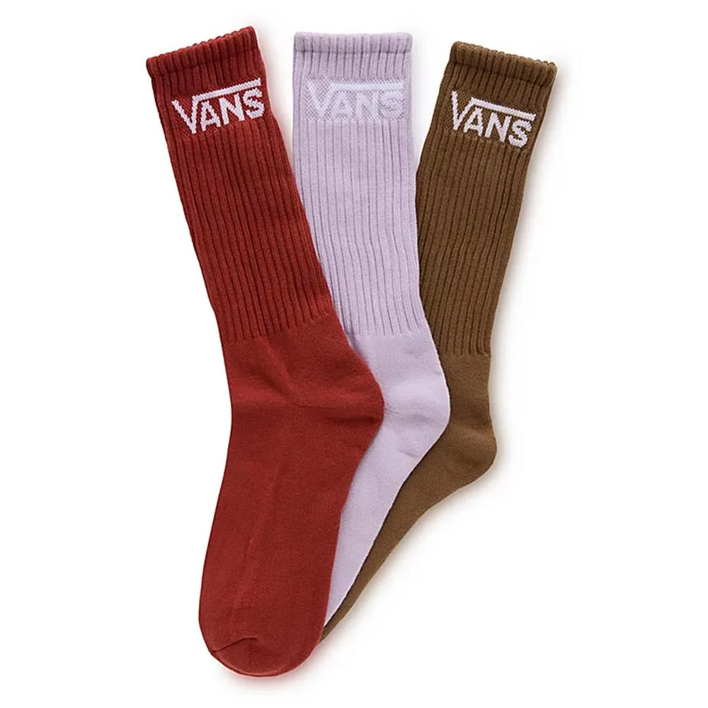 Vans Classic Crew Socks 3 Pack - Burnt Henna
