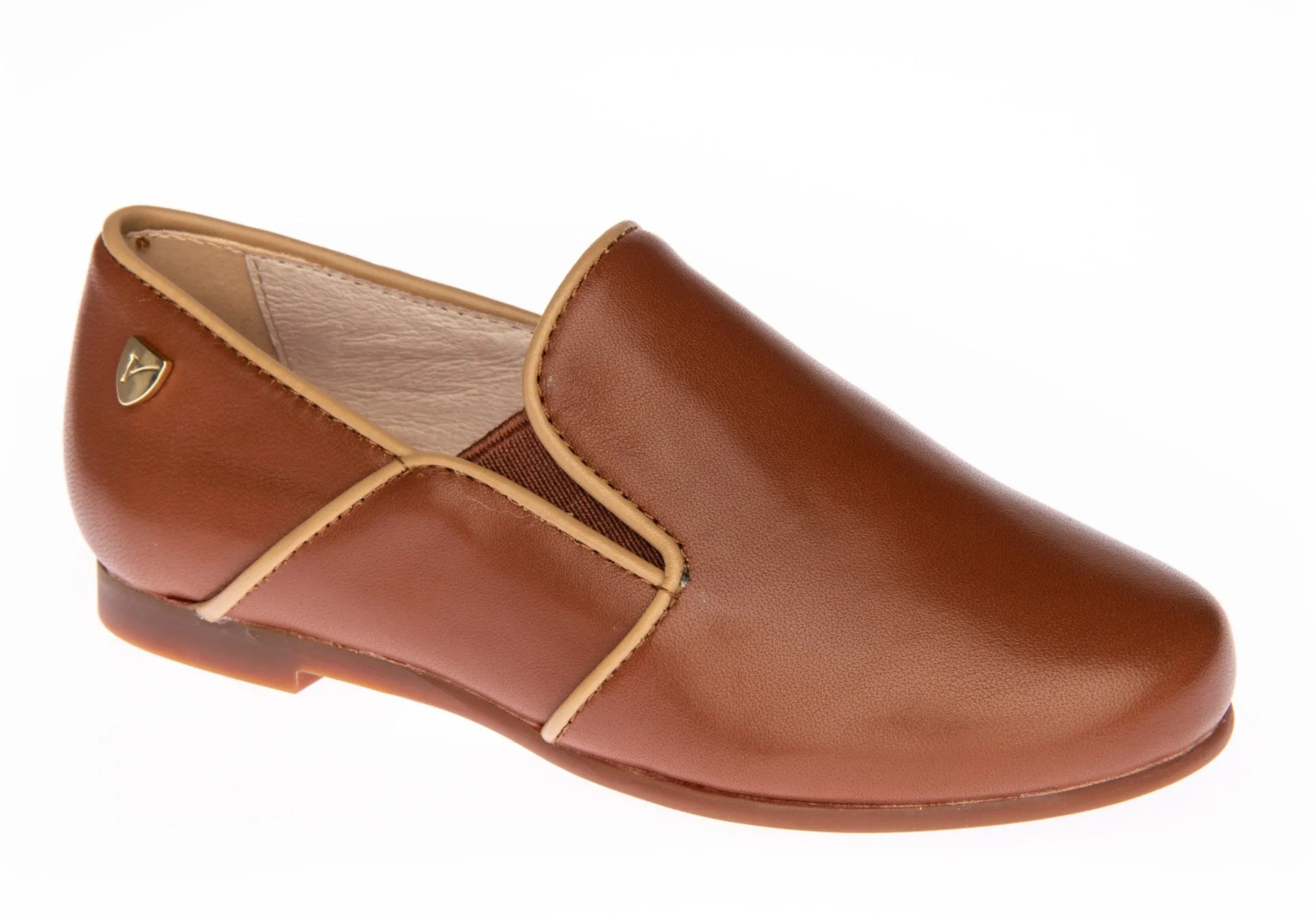 Venenttini Boy's Dress Tan Leather Shoe Capri