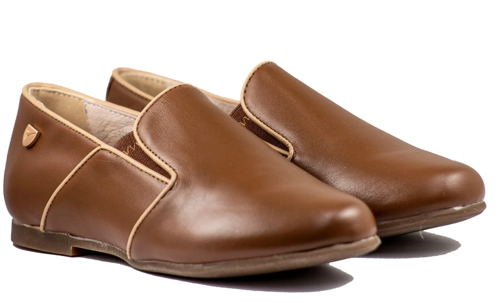 Venenttini Boy's Dress Tan Leather Shoe Capri