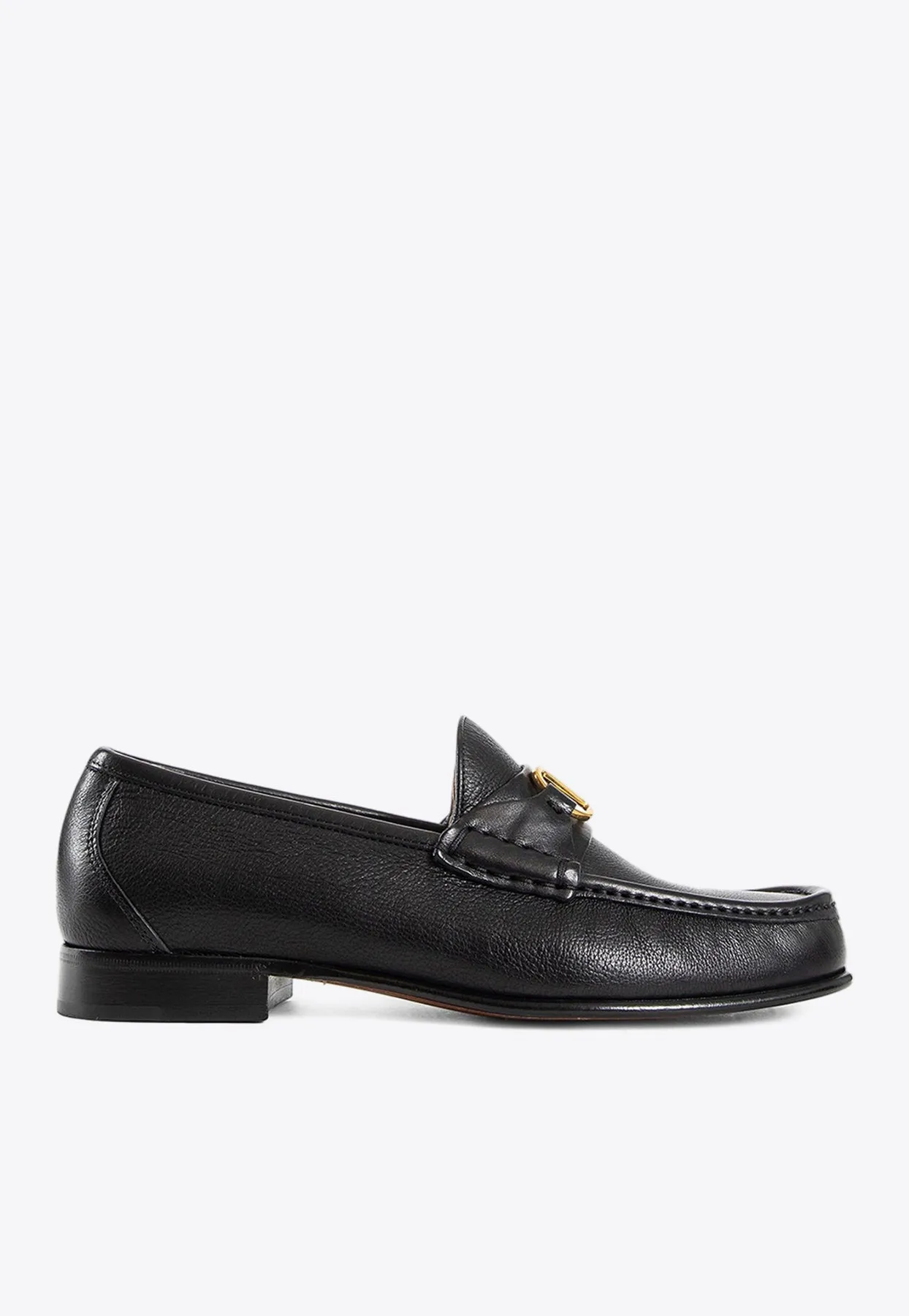 VLogo Signature Leather Loafers