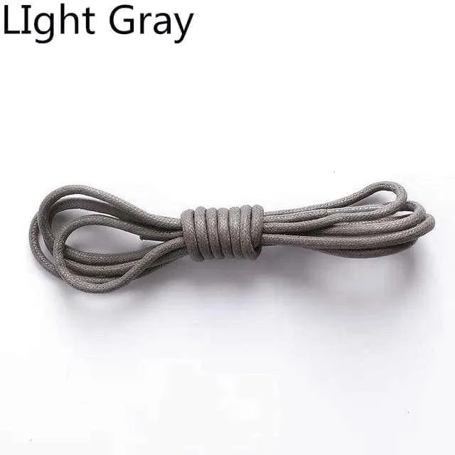 Waxed Round Cotton Shoelaces