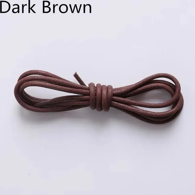 Waxed Round Cotton Shoelaces