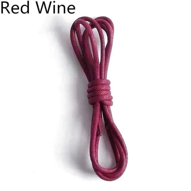 Waxed Round Cotton Shoelaces