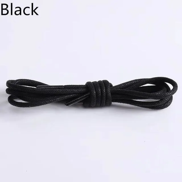 Waxed Round Cotton Shoelaces