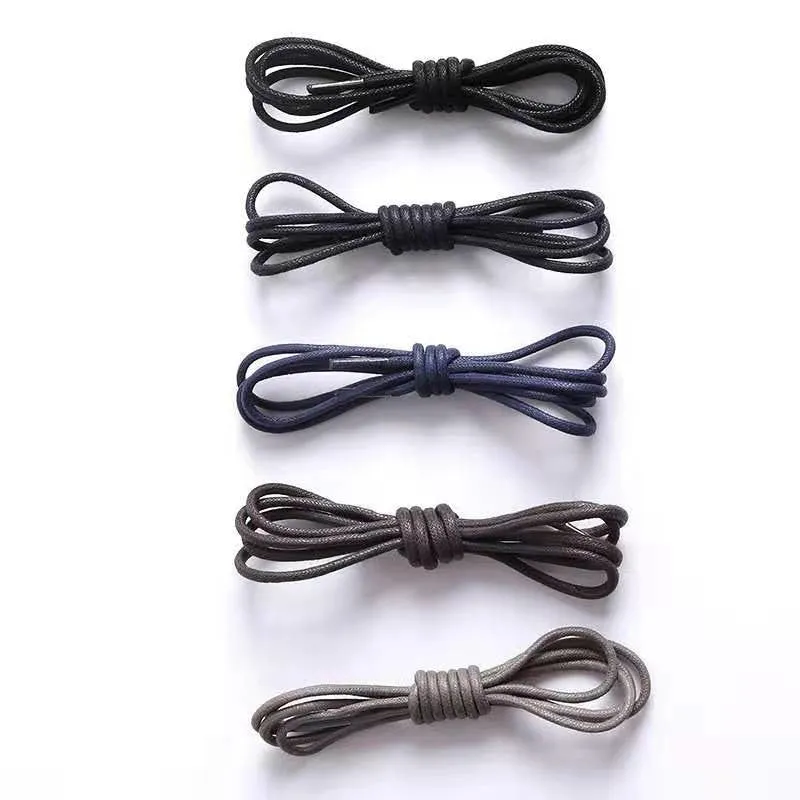 Waxed Round Cotton Shoelaces