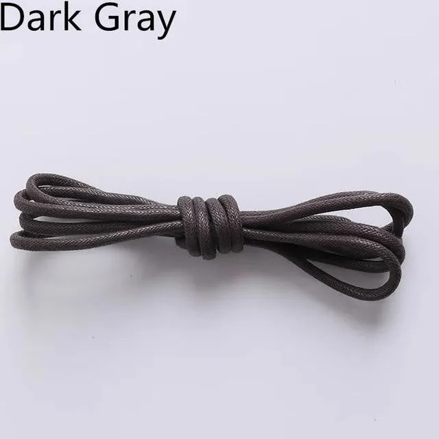Waxed Round Cotton Shoelaces