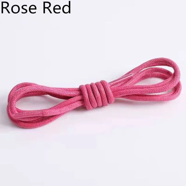 Waxed Round Cotton Shoelaces