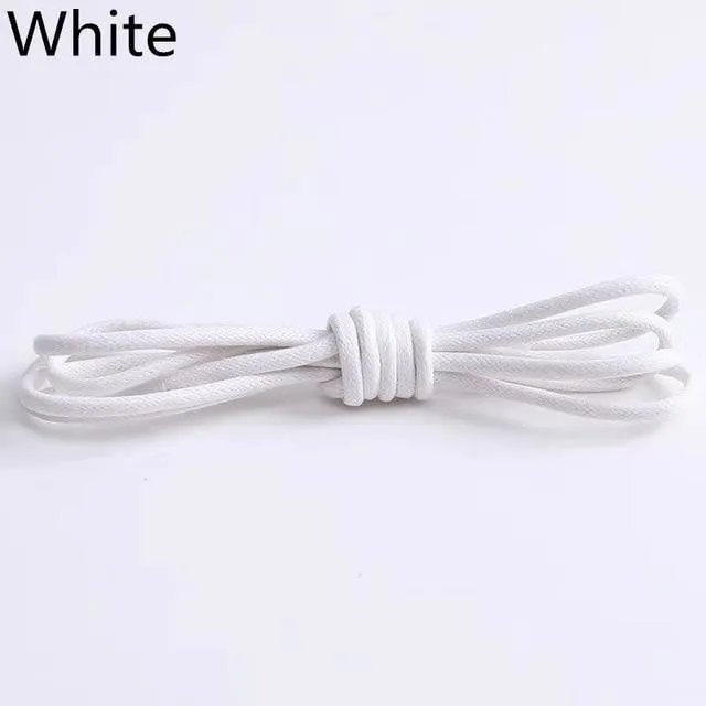 Waxed Round Cotton Shoelaces
