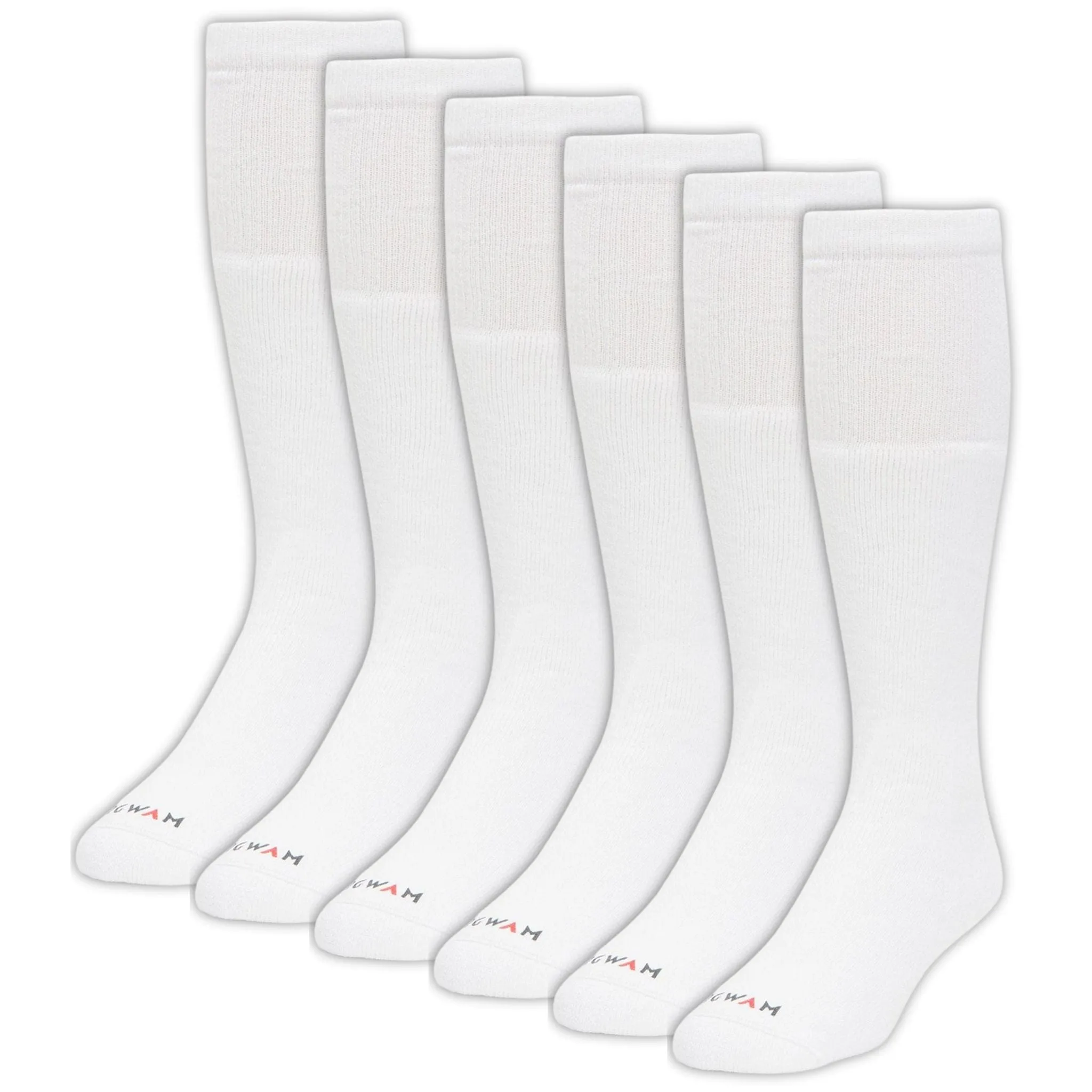 Wigwam Super 60 Tube 6-Pack Midweight Cotton Socks