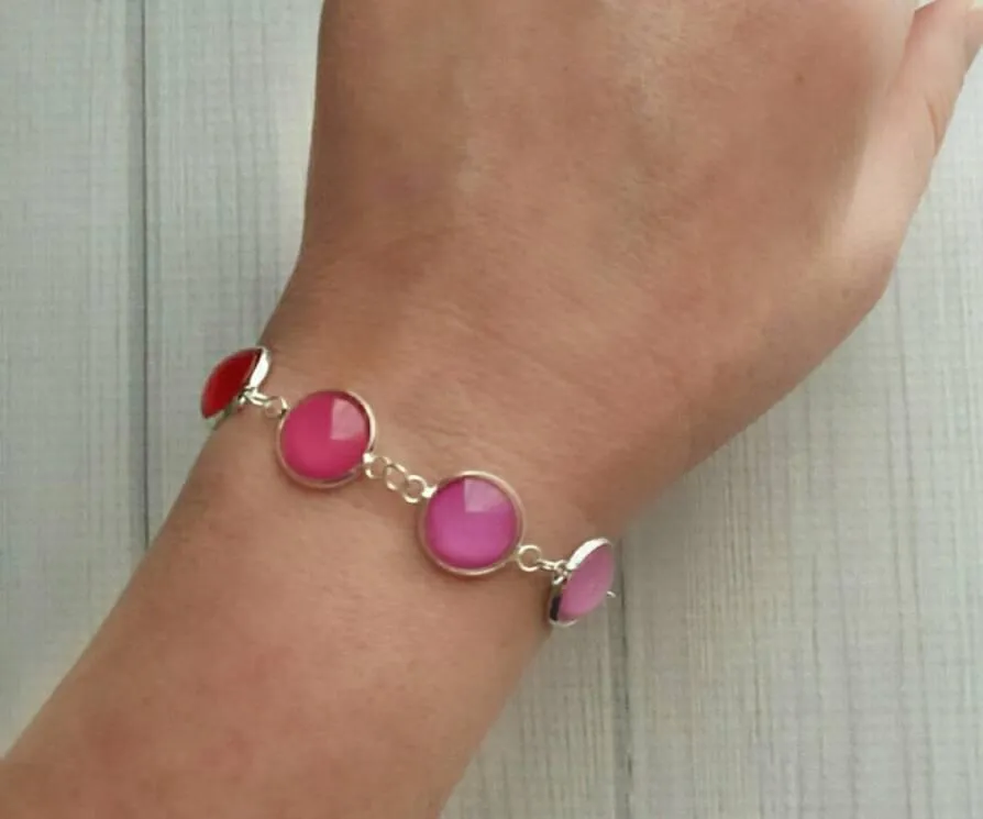Winter Bracelet, Christmas bracelet, Xmas bracelet, silver Christmas bracelet, Christmas charm bracelet, cable knit charm, bear charm, plaid
