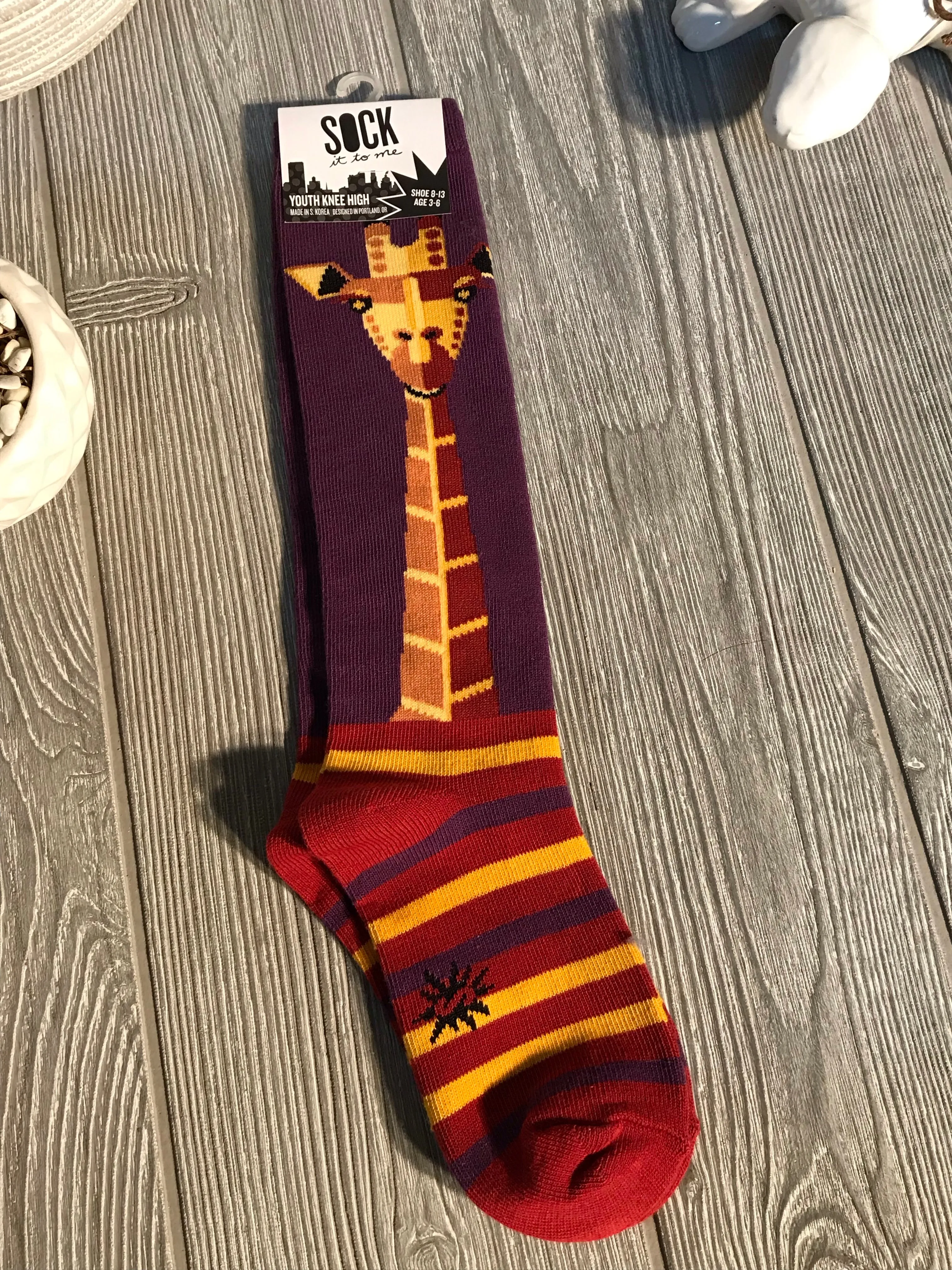 Youth Giraffe  Sock It To Me Socks